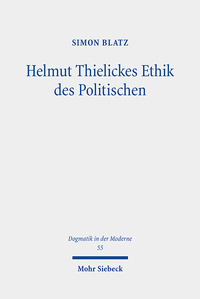 Vorderes Coverbild Helmut Thielickes Ethik des Politischen