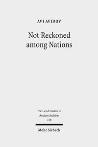 Vorderes Coverbild Not Reckoned among Nations