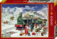 Vorderes Coverbild Puzzle Nostalgische Eisenbahn (1000 Teile)