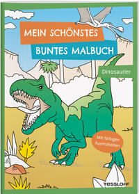 Vorderes Coverbild Mein schönstes buntes Malbuch. Dinosaurier