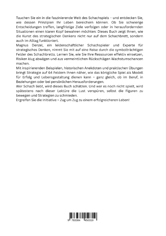 Rückseitencover Strategie auf 64 Feldern