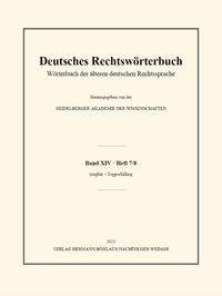 Vorderes Coverbild Deutsches Rechtswörterbuch