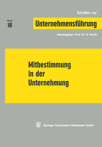Vorderes Coverbild Mitbestimmung in der Unternehmung