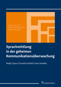 Vorderes Coverbild Sprachmittlung in der geheimen Kommunikationsüberwachung