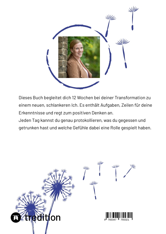 Rückseitencover Ernährungstagebuch - Eine Begleitung über 12 Wochen