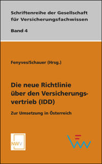 Vorderes Coverbild Die neue Richtlinie über den Versicherungsvertrieb (IDD)