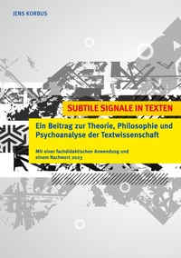 Vorderes Coverbild Subtile Signale in Texten