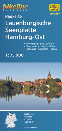 Vorderes Coverbild Radkarte Lauenburgische Seenplatte Hamburg Ost (RK-SH07)