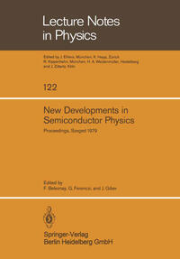 Vorderes Coverbild New Developments in Semiconductor Physics