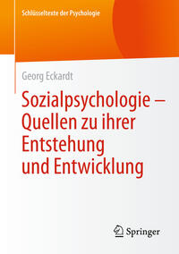 Vorderes Coverbild Sozialpsychologie – Quellen zu ihrer Entstehung und Entwicklung