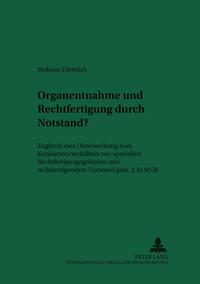 Vorderes Coverbild Organentnahme und Rechtfertigung durch Notstand?