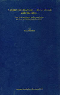 Vorderes Coverbild Aserbaidschanisch-deutsches Wörterbuch