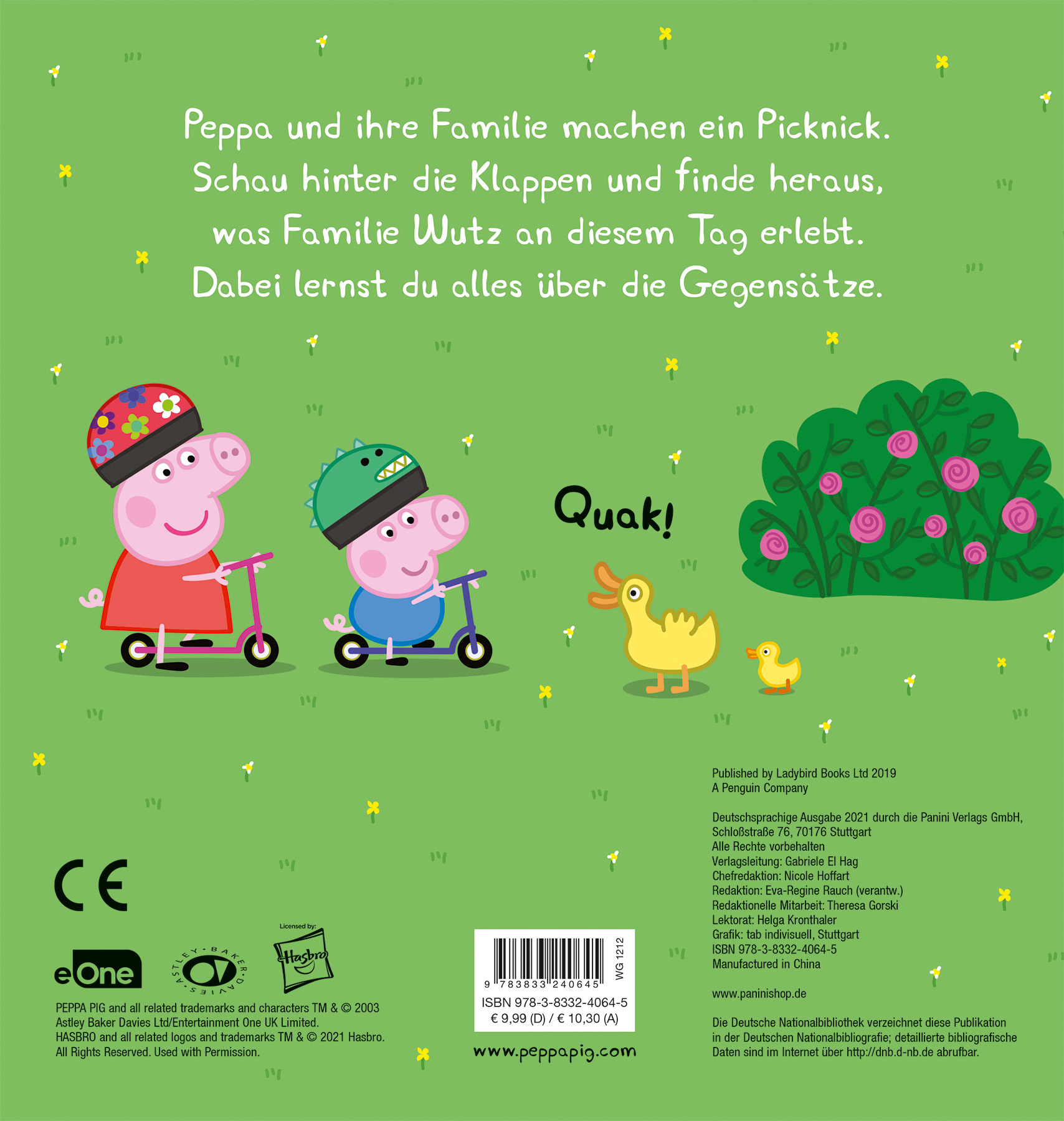 Rückseitencover Peppa Pig: Oben und unten