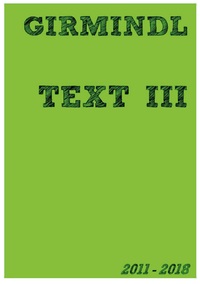 Vorderes Coverbild TEXT III