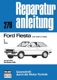 Vorderes Coverbild Ford Fiesta L / S / Ghia (1,0- und 1,1-Liter)