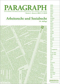Vorderes Coverbild Paragraph - Arbeitsrecht und Sozialrecht