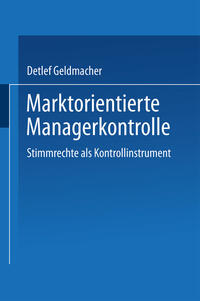 Vorderes Coverbild Marktorientierte Managerkontrolle