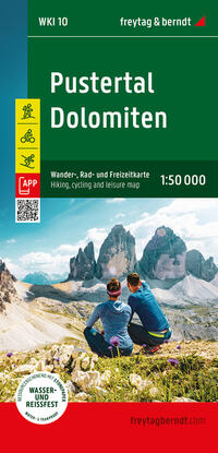 Vorderes Coverbild Pustertal - Dolomiten, Wander-, Rad- und Freizeitkarte 1:50.000, freytag & berndt, WKI 10