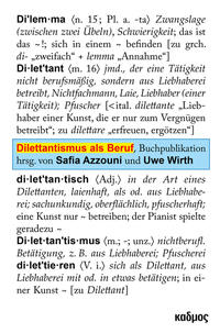 Vorderes Coverbild Dilettantismus als Beruf