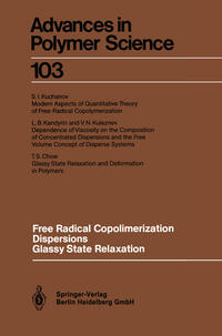 Vorderes Coverbild Free Radical Copolimerization, Dispersions, Glassy State Relaxation