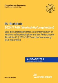 Vorderes Coverbild Compliance &amp; Reporting / Richtlinie (EU) 2024/1760 (Wertschöpfungsketten)