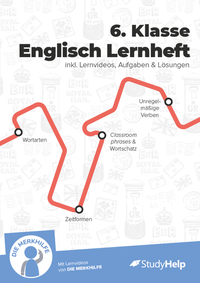 Vorderes Coverbild 6. Klasse Englisch Lernheft