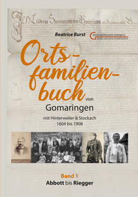 Vorderes Coverbild Ortsfamilienbuch Gomaringen mit Hinterweiler & Stockach 1604 – 1908