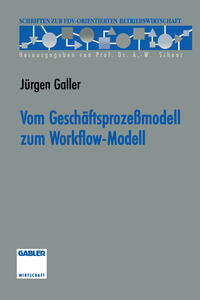 Vorderes Coverbild Vom Geschäftsprozeßmodell zum Workflow-Modell