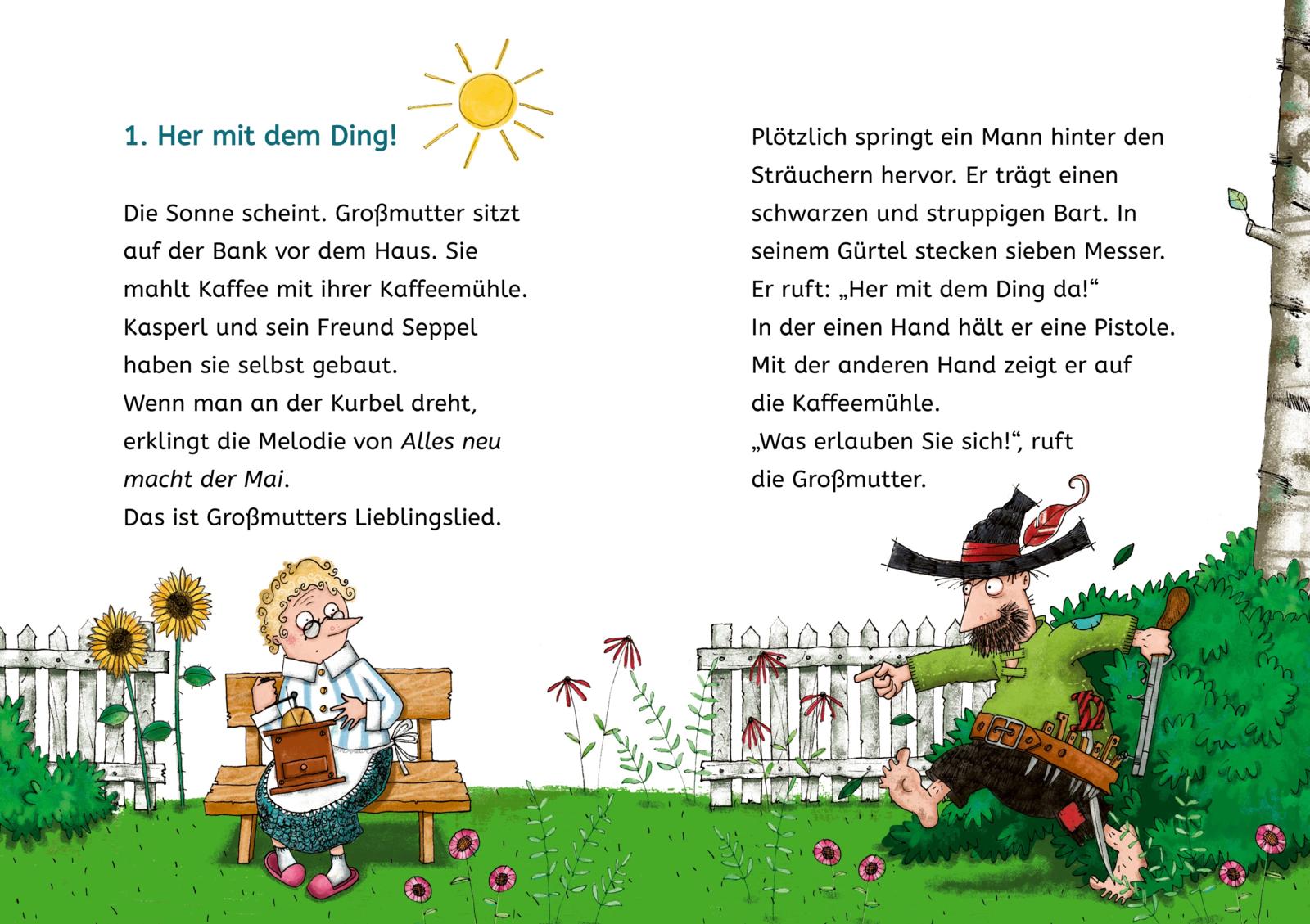 Beispielinhalt (Bild) Kleine Lesehelden: Der Räuber Hotzenplotz