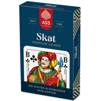 Vorderes Coverbild ASS - Skat Premium Leinen, französisches Bild in Faltschachtel (FSC zertifiziert)