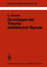 Vorderes Coverbild Grundlagen der Theorie statistischer Signale