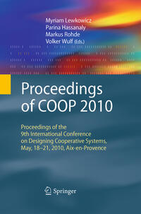 Vorderes Coverbild Proceedings of COOP 2010