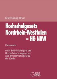 Vorderes Coverbild Gesetz über die Hochschulen des Landes Nordrhein-Westfalen (Hochschulgesetz - HG)