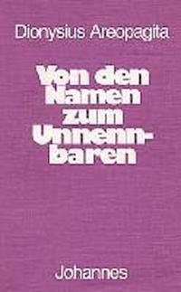 Vorderes Coverbild Von den Namen zum Unnennbaren