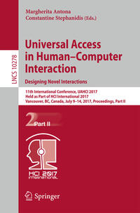 Vorderes Coverbild Universal Access in Human–Computer Interaction. Designing Novel Interactions