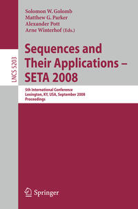 Vorderes Coverbild Sequences and Their Applications - SETA 2008