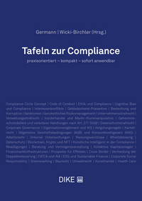 Vorderes Coverbild Tafeln zur Compliance