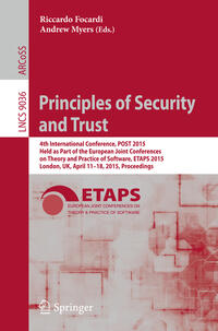 Vorderes Coverbild Principles of Security and Trust