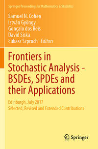 Vorderes Coverbild Frontiers in Stochastic Analysis–BSDEs, SPDEs and their Applications