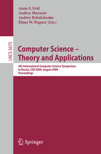 Vorderes Coverbild Computer Science - Theory and Applications