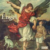 Vorderes Coverbild DUMONT - Engel 2025 Broschürenkalender, 30x30cm, Wandkalender mit Engel-Abbildungen, Übersicht von Schulferien und Jahresübersicht 2026