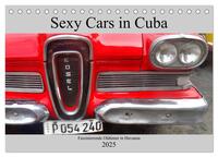 Vorderes Coverbild Sexy Cars in Cuba - Faszinierende Oldtimer in Havanna (Tischkalender 2025 DIN A5 quer), CALVENDO Monatskalender