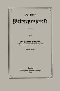 Vorderes Coverbild Die lokale Wetterprognose
