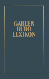 Vorderes Coverbild Gabler Büro Lexikon