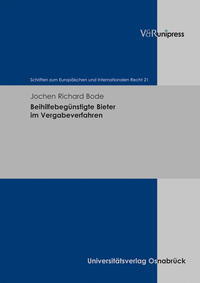 Vorderes Coverbild Beihilfebegünstigte Bieter im Vergabeverfahren