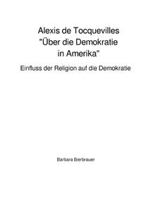 Vorderes Coverbild Alexis de Tocquevilles "Über die Demokratie in Amerika"