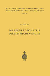 Vorderes Coverbild Die innere Geometrie der metrischen Räume