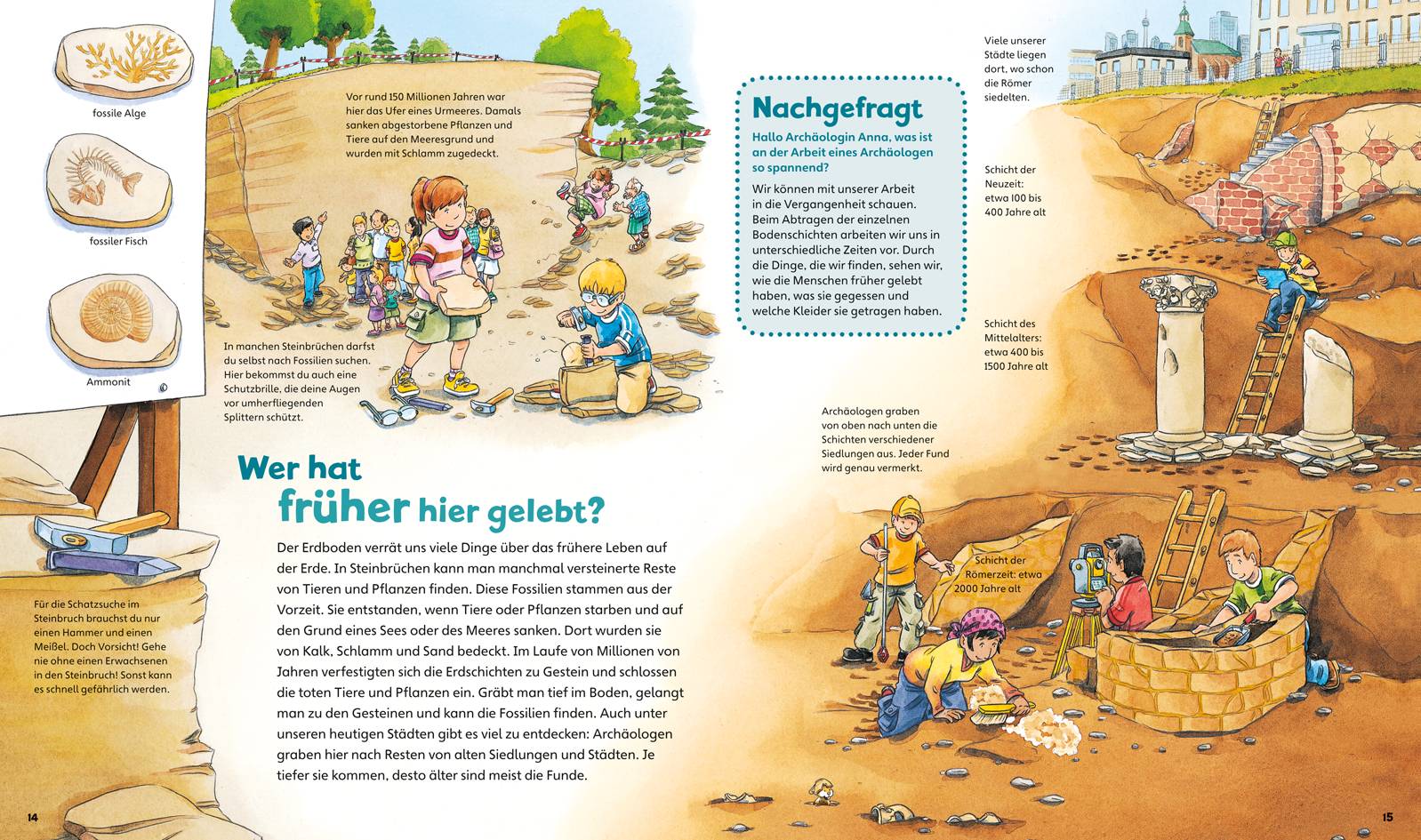 Beispielinhalt (Bild) WAS IST WAS Junior Band 21. Höhle, Tunnel, Ameisenbau