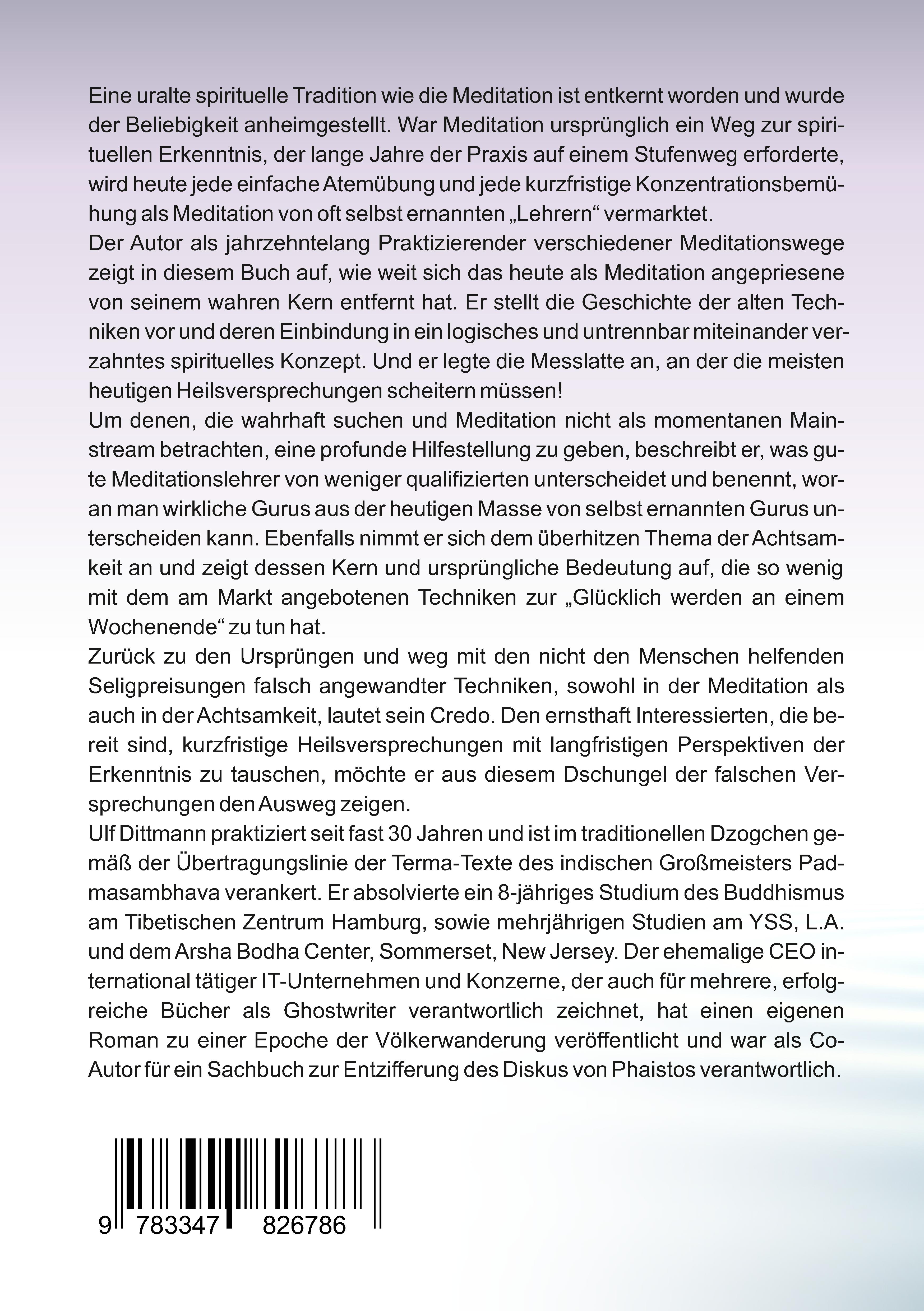 Rückseitencover Wa(h)re Meditation