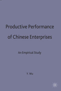 Vorderes Coverbild Productive Performance of Chinese Enterprises